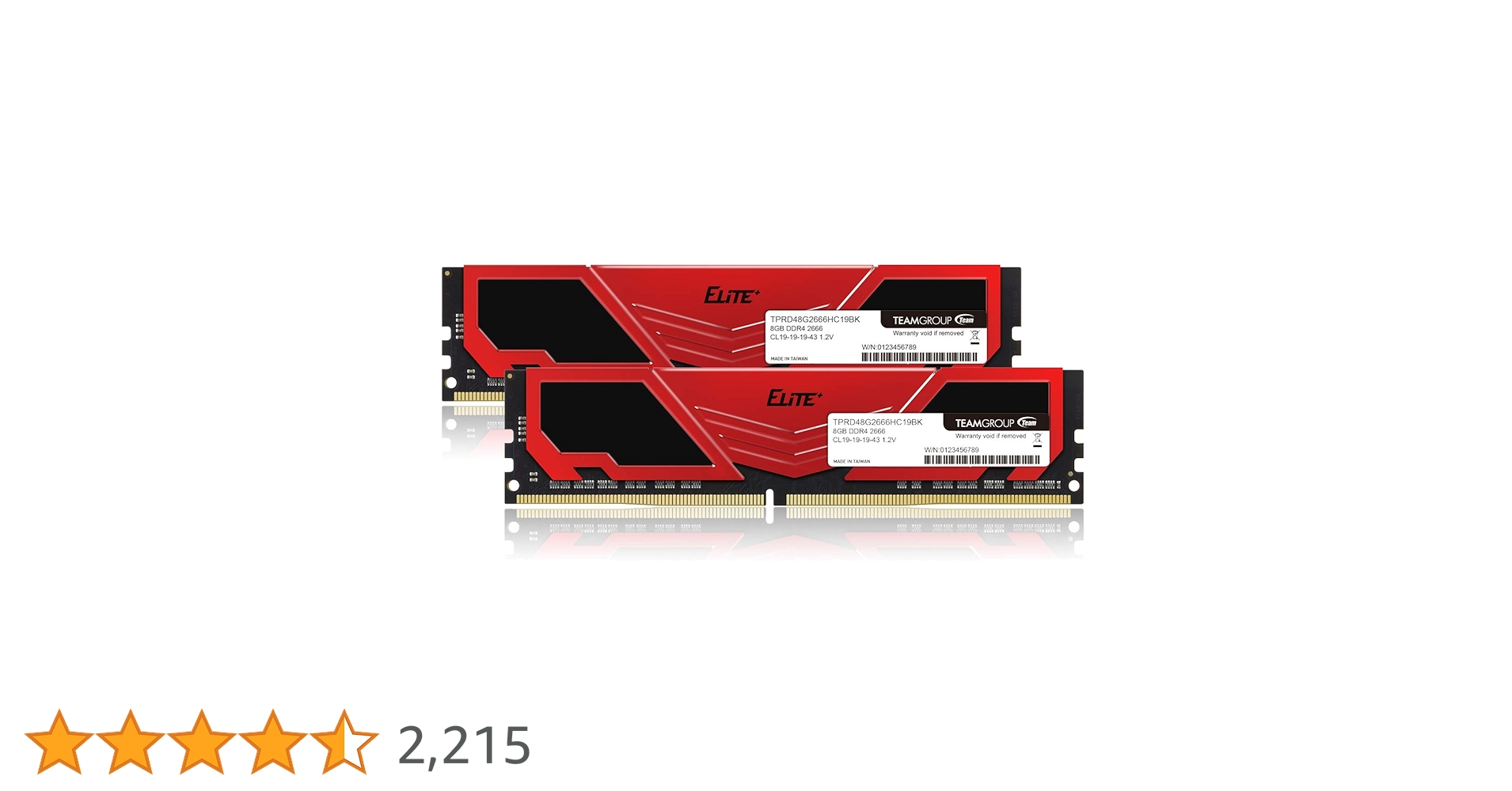 Team DDR4 2666Mhz PC4-21300 8GBx2枚 Amazon | Team DDR4 2666Mhz(PC4-21300) 8GBx2枚(16GBkit